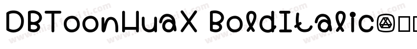 DBToonHuaX BoldItalic字体转换